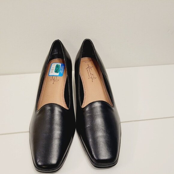 Womens Sz 8.5M Soft Style Hush Puppies innerSoft Black Slip on Pump Heel Shoes - Picture 4 of 6